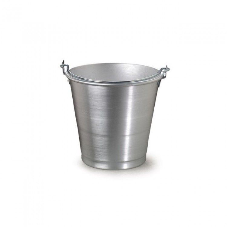 SECCHIO ALLUMINIO MANICO ARCO CM.30 LT.15 Secchio alluminio manico arco cm.30 lt.15