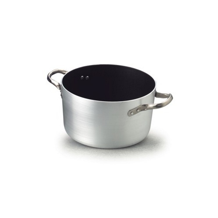 CASSERUOLA ALLUMINIO ANTIADERENTE ALTA 2 MAN.Ø CM.45 H.25 LT.35 Casseruola alluminio antiaderente alta 2 man.Ø cm.45 h.25 lt.35