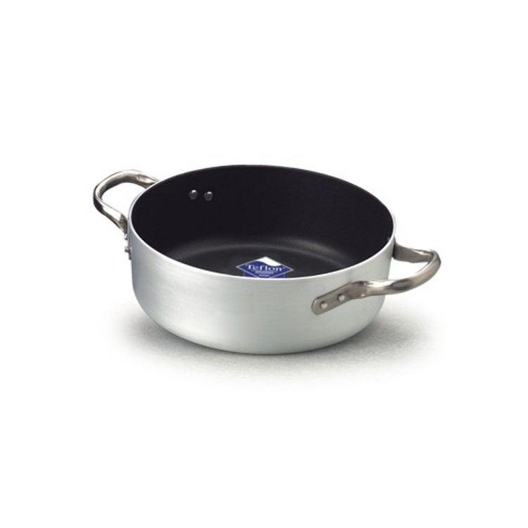 CASSERUOLA ALLUMINIO ANTIADERENTE BASSA 2 MAN.Ø CM.36 H.12 LT.12 Casseruola alluminio antiaderente bassa 2 man.Ø cm.36 h.12 lt.12
