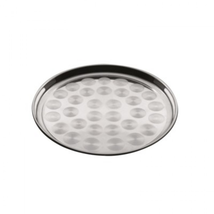 Vassoio inox rotondo cm.30 eco