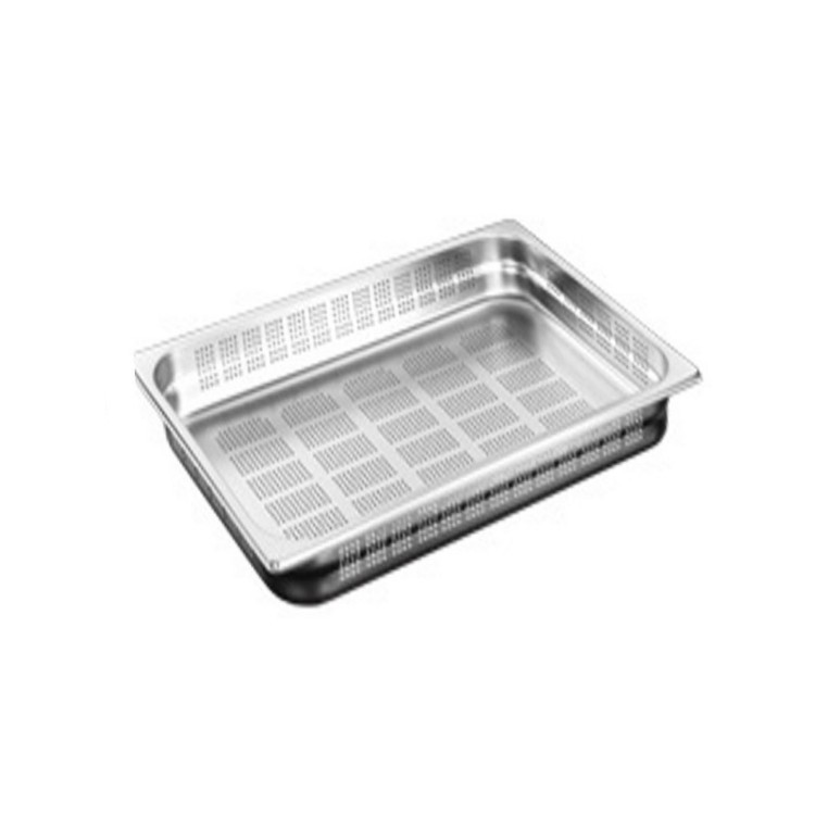 TEGLIA FORATA TUTTA CM.65X53 H.15 GN 2/1 Teglia forata tutta cm.65x53 h.15 gn 2/1