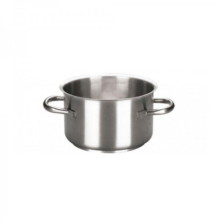 Casseruola inox alta 2 manici Ø cm.16 h.9,5 lt.1,9 s1000