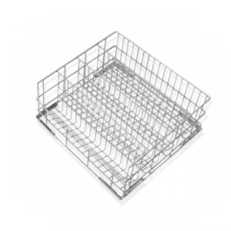 CESTO QUADRO RETE CM.40X40 CON INSERTI PER CALICI Cesto quadro rete cm.40x40 con inserti per calici