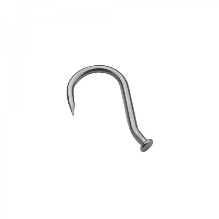 GANCIO INOX TESTA PIATTA MM.170X12 Gancio inox testa piatta mm.170x12