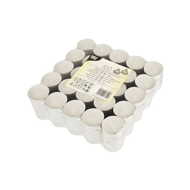 Candele lumini cerini Ø cm.3,9 h.1,7 pz.100