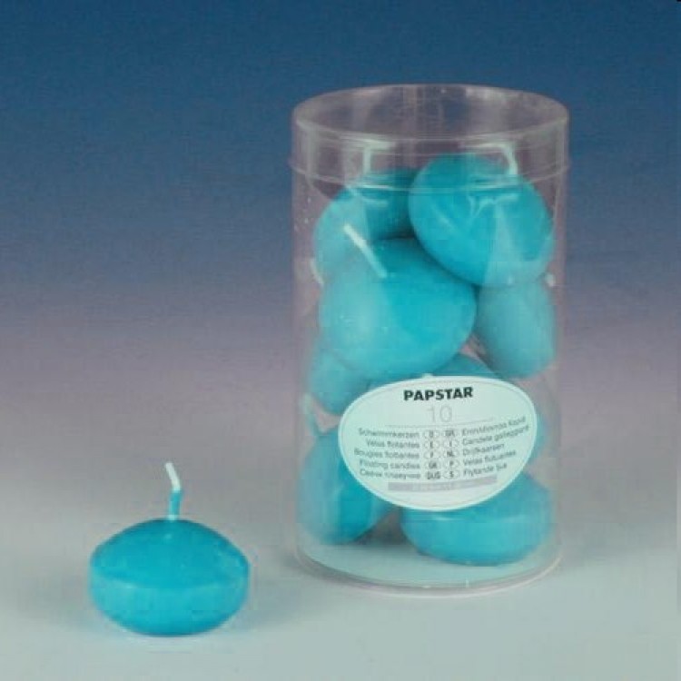 CANDELE GALLEGGIANTI CF.10 AZZURRO Candele galleggianti cf.10 azzurro