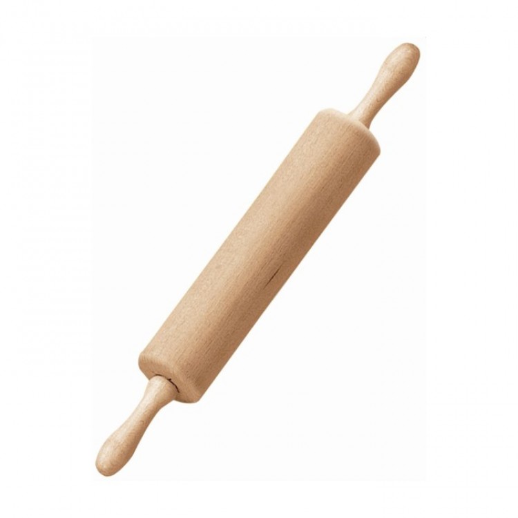 Mattarello legno girevole cm.50 Ø cm.4,5 checco
