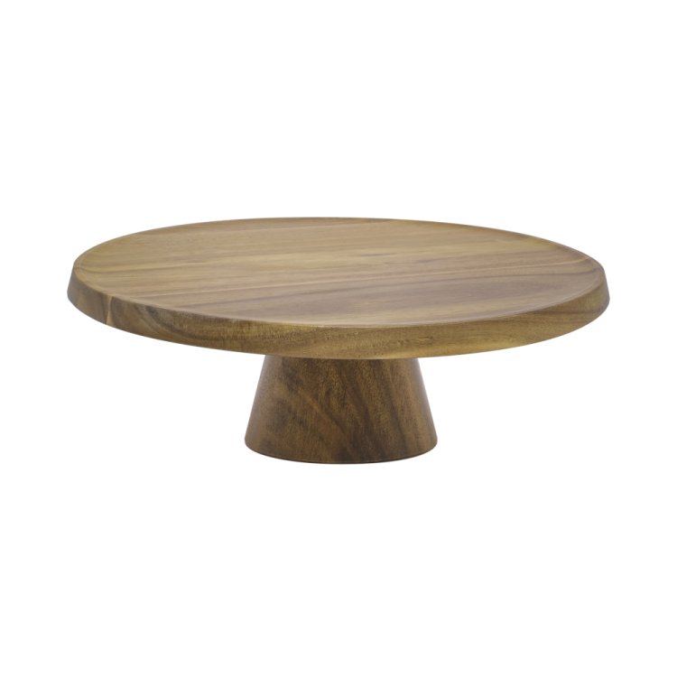 Alzata legno di acacia rotonda Ø cm.29,5 h.10