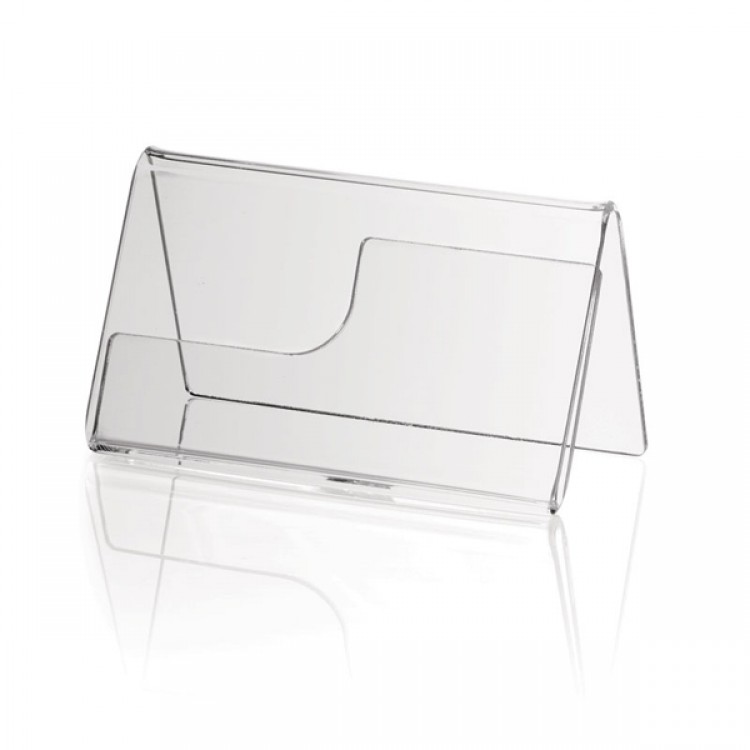 Porta cartellino plexiglass con tasca cm.8,7x5