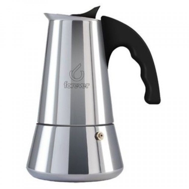 Caffettiera moka inox per induzione tazza 2