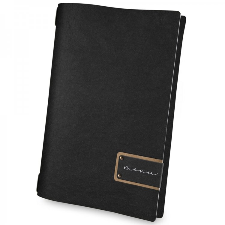 Portamenu' eco moda cm.17,3x31,8 nero formato 4re