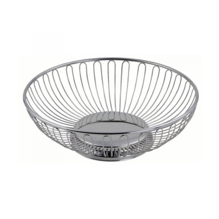 CESTINO INOX FILO FRUTTA/AGRUMI Ø CM.24 Cestino inox filo frutta/agrumi Ø cm.24