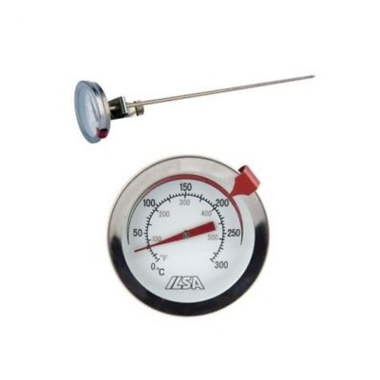 Termometro fritti inox con sonda 0+300 °c