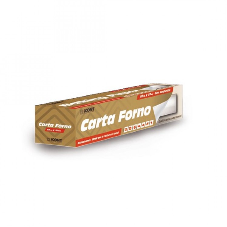 Carta forno rotolo con dispenser h.40 mt.50