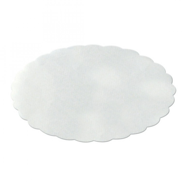 SOTTOFRITTI OVALI CARTA BIANCA CM.16X25 PZ.500 *** Sottofritti ovali carta bianca cm.16x25 pz.500 ***