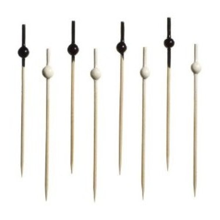 STECCHINO PARTY BLACK AND WHITE CM.10 PZ.100 Stecchino party black and white cm.10 pz.100
