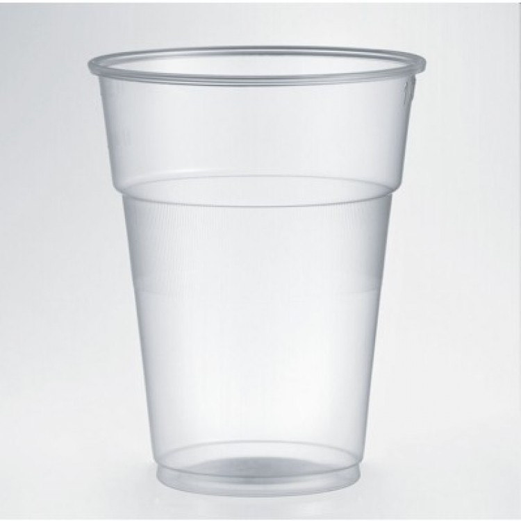 Bicchiere mono trasparente polipropilene cc.630 pz.50 tacca 500