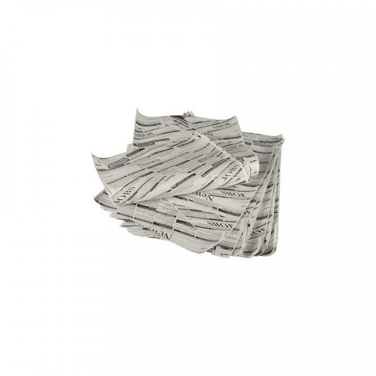 CARTA ALIMENTARE ANTIUNTO STAMPA GIORNALE CM.27X35 PZ.500 Carta alimentare antiunto stampa giornale cm.27x35 pz.500