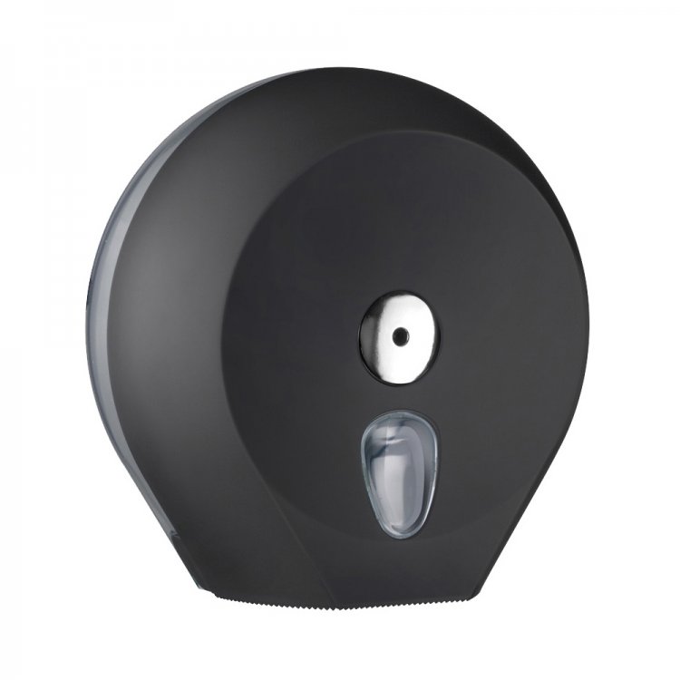 DISPENSER PORTA ROTOLO IGIENICA NERO MINI JUMBO A/756 Dispenser porta rotolo igienica nero mini jumbo a/756