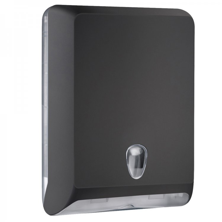 DISPENSER ASCIUGAMANI PIEGATI NERO CM.29X13X40 A/830 Dispenser asciugamani piegati nero cm.29x13x40 a/830