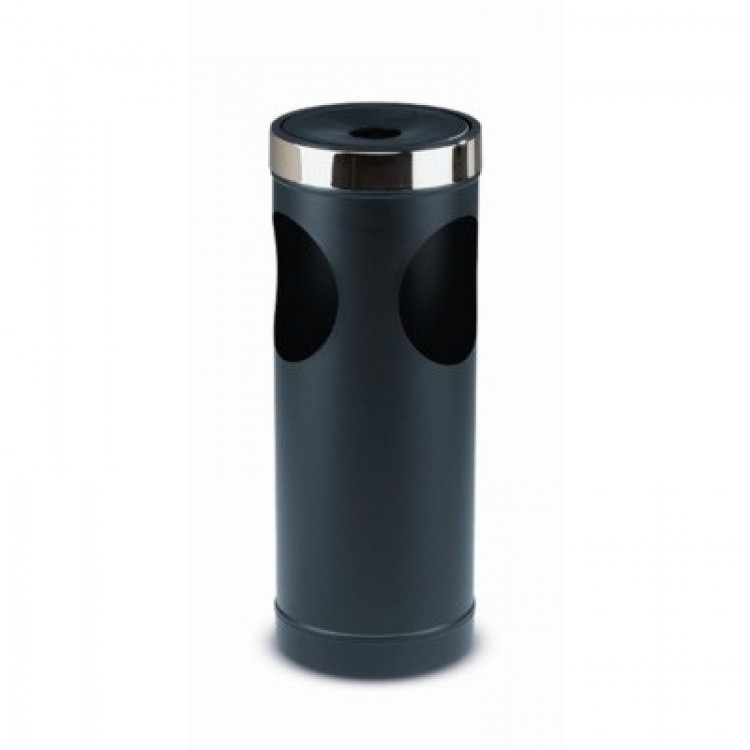 POSACENERE GETTACARTE CON GHIERA CM.25X62 NERO A/528N Posacenere gettacarte con ghiera cm.25x62 nero a/528n