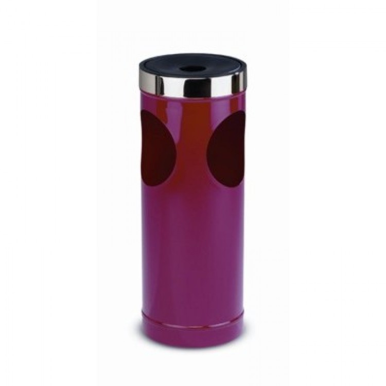 Posacenere gettacarte con ghiera cm.25x62 rosso a/528r