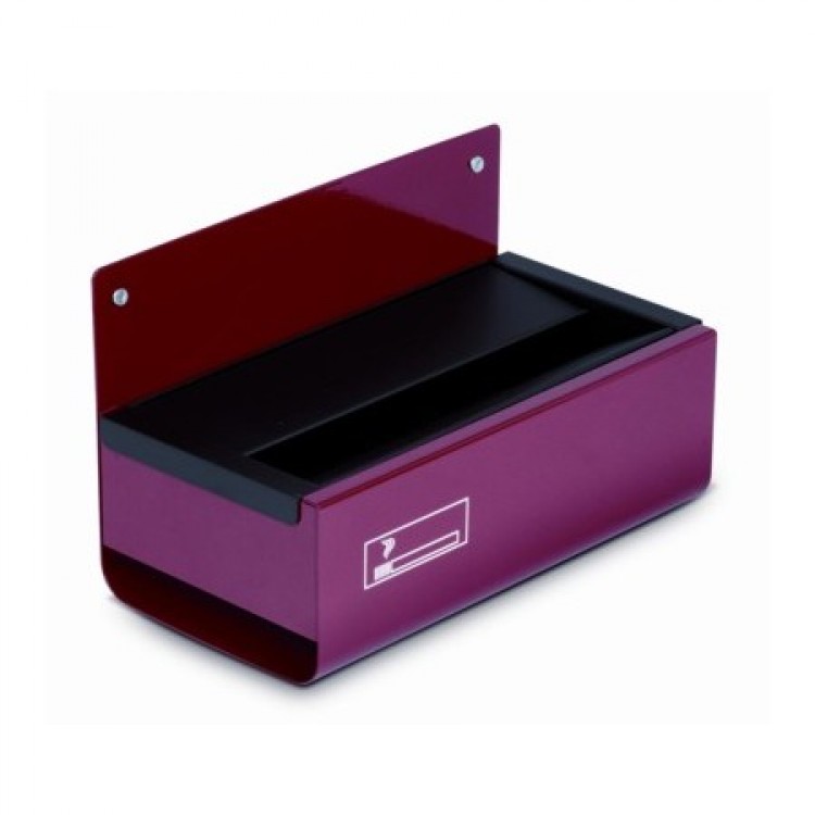 POSACENERE MURALE RETTANGOLARE CM.25X13 ROSSO A/552R *** Posacenere murale rettangolare cm.25x13 rosso a/552r ***