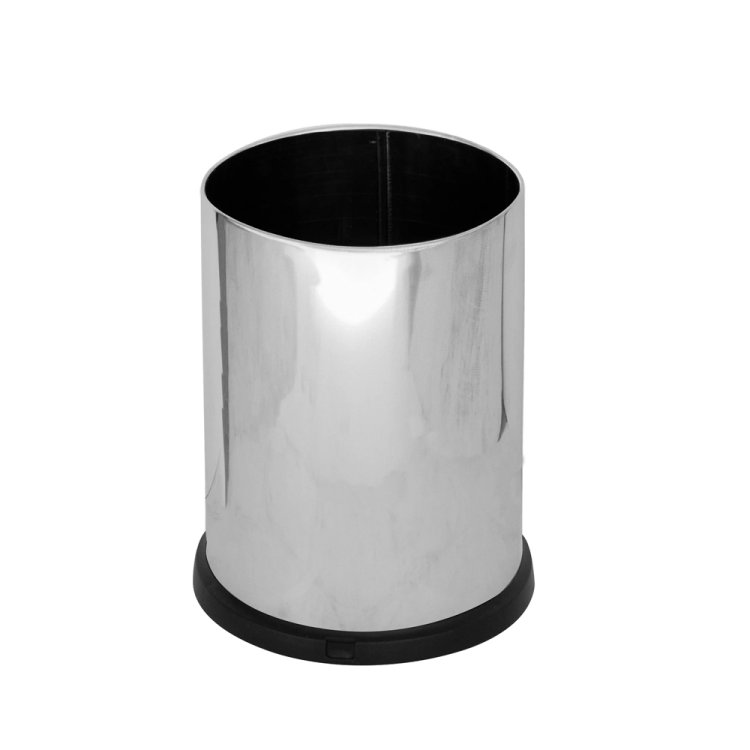 CESTINO GETTACARTE Ø CM.24 H.32 INOX LUCIDO A/580 Cestino gettacarte Ø cm.24 h.32 inox lucido a/580