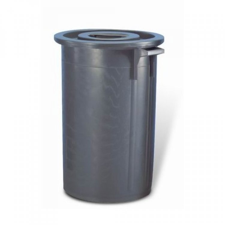 PATTUMIERA BIDONE CORALLO CON COPERCHIO LT.120 GRIGIO Pattumiera bidone corallo con coperchio lt.120 grigio