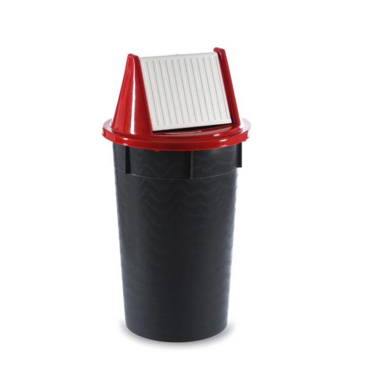PATTUMIERA PLASTICA ONDINA CON ANTINA OSCILLANTE LT.60 Pattumiera plastica ondina con antina oscillante lt.60