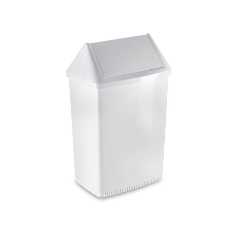 Pattumiera plastica caroline coperchio oscillante cm.38x26 h.65