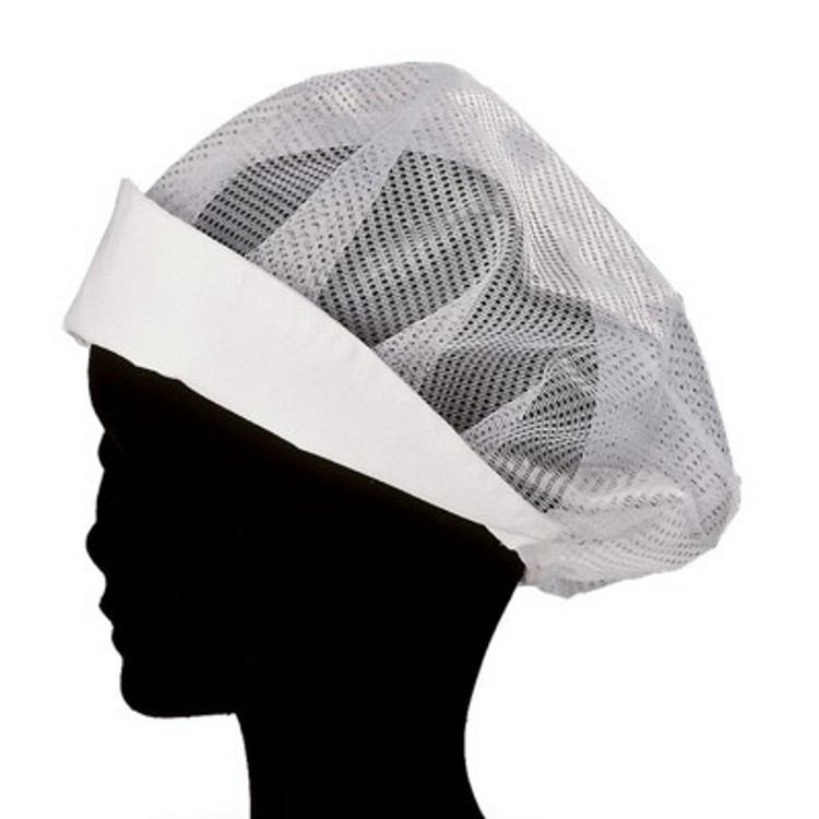 Cappello donna con rete bianco