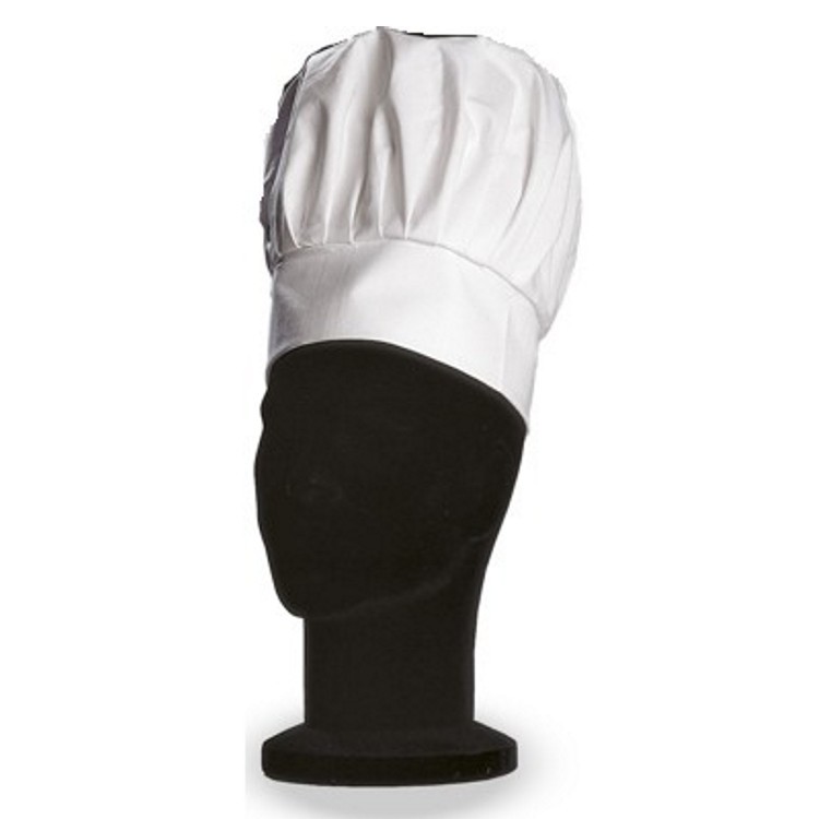 Cappello cuoco bianco regolabile balze