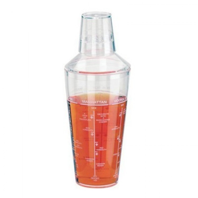 Shaker acrilico cl.66 con misure cocktail sambonet paderno