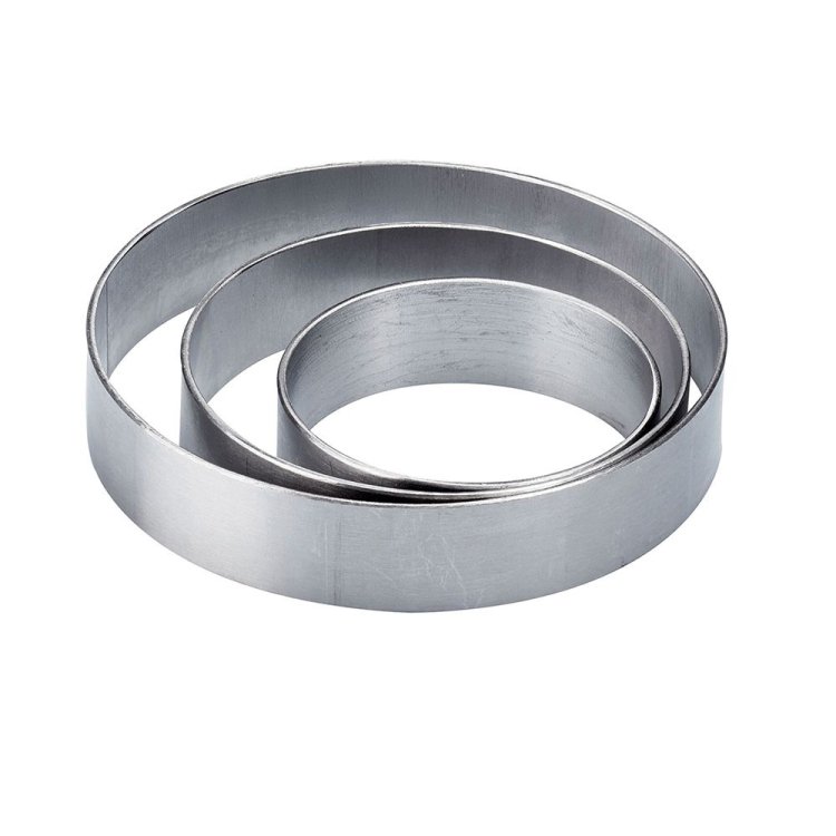 FASCIA INOX ROTONDA Ø CM.24 H.5 Fascia inox rotonda Ø cm.24 h.5