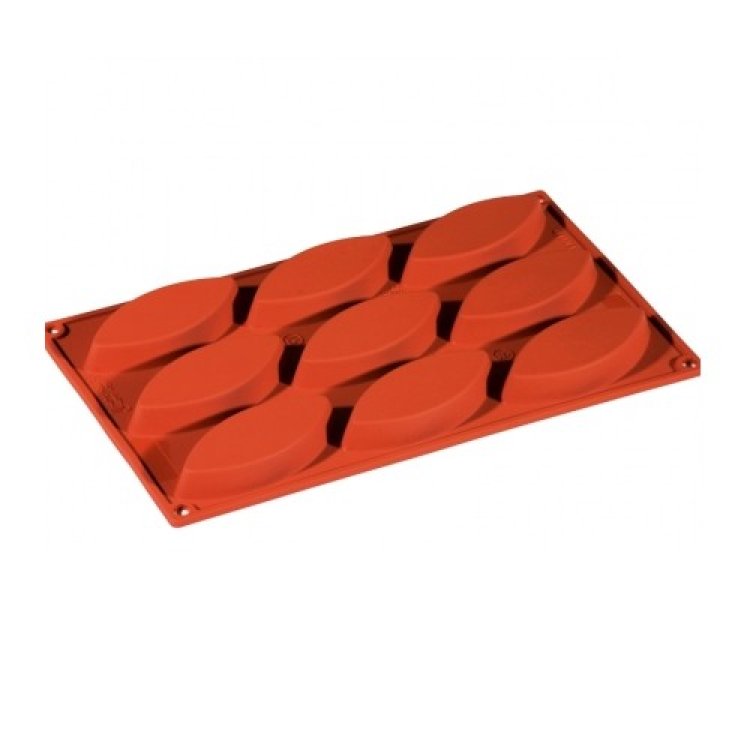 Stampo silicone barchette Ø cm.10x4,4 h.1,5 9 impronte