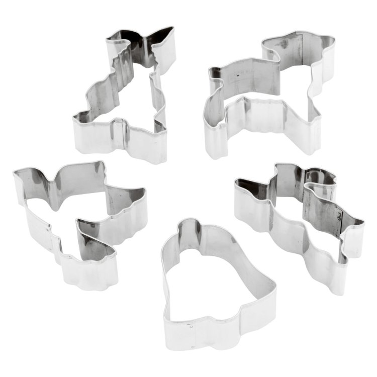 SET TAGLIAPASTA INOX FORME PASQUALI 5 PEZZI Set tagliapasta inox forme pasquali 5 pezzi