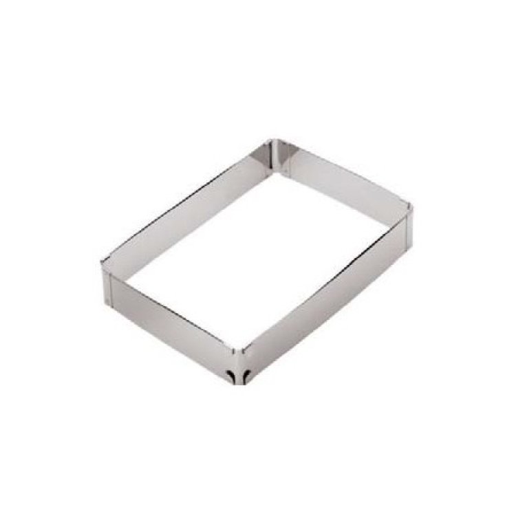 Telaio inox rettangolare regolabile da cm.19x28 a cm.34x54 h.5