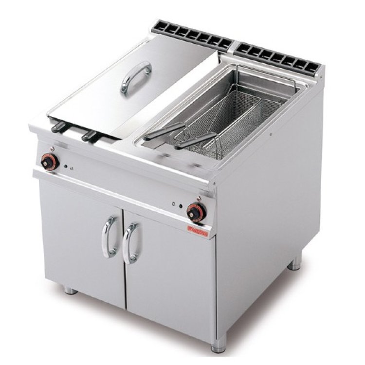 FRIGGITRICE 70 ELETTRICO LT.18+18 TRIFASE CM.80X70 H.90 Friggitrice 70 elettrico lt.18+18 trifase cm.80x70 h.90