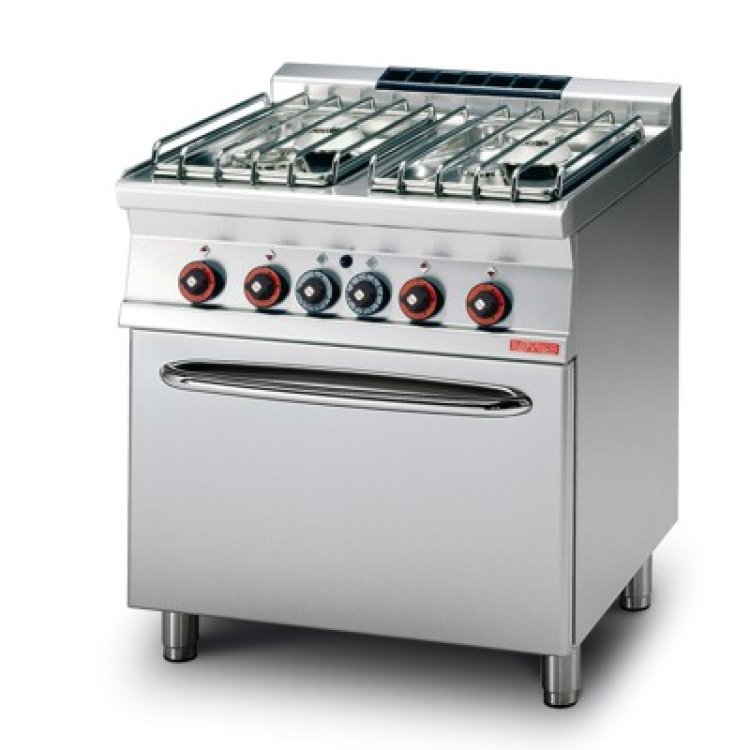 Cucina 70 4 fuochi gas forno 2/1 80x70x90