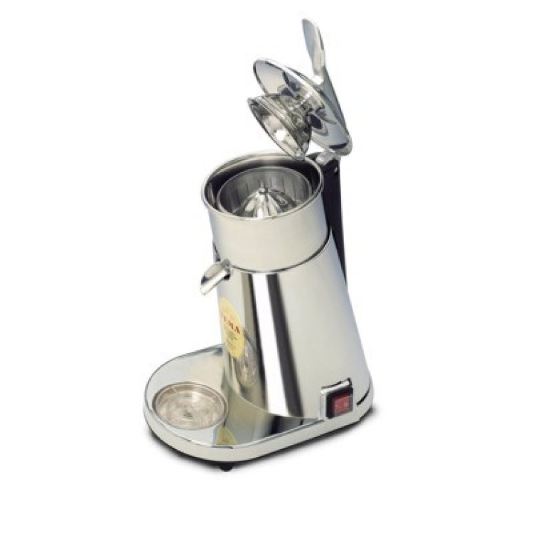 Spremiagrumi elettrico automatico cromato pigna inox