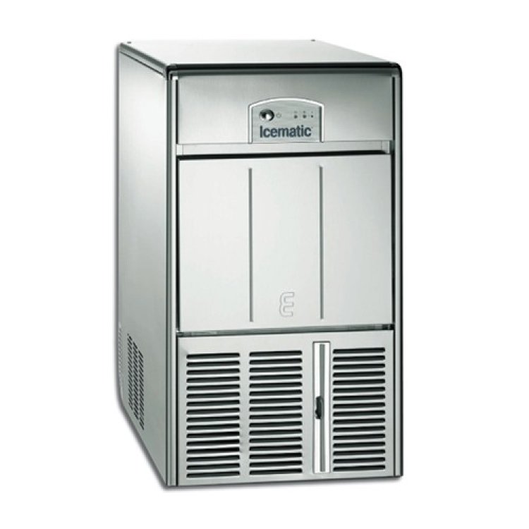 PRODUTTORE GHIACCIO INOX E25 CM.40X55 H.69 V.230 Produttore ghiaccio inox e25 cm.40x55 h.69 v.230