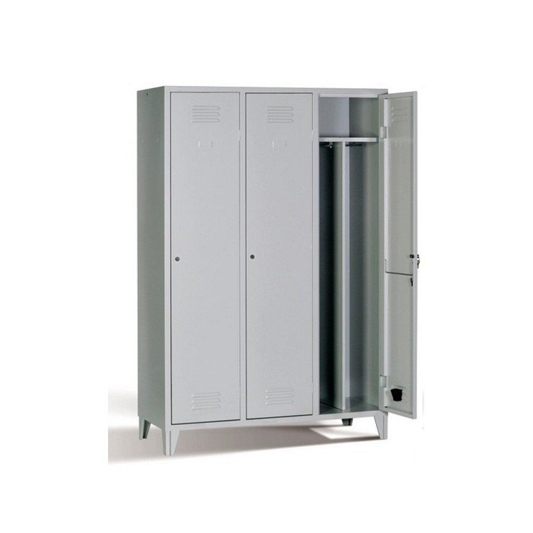 Armadio spogliatoio 3 porte divisorio 120x50x180 c