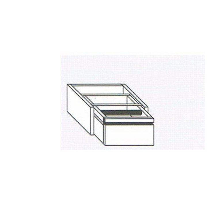 Cassetto gn.1/1 inserimento 40x67x10 battifiltro