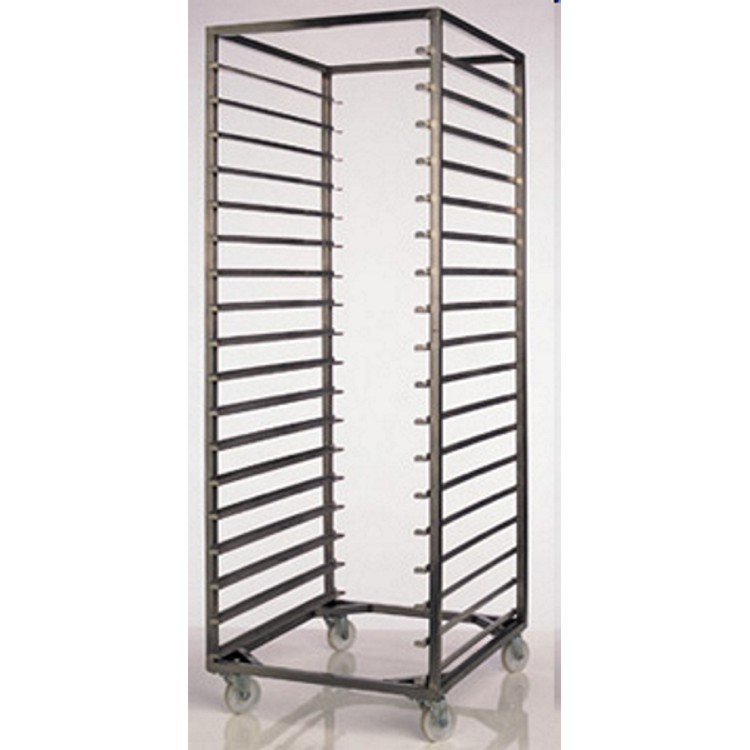 Carrello inox pasticceria chiuso 16 teglie 80x60