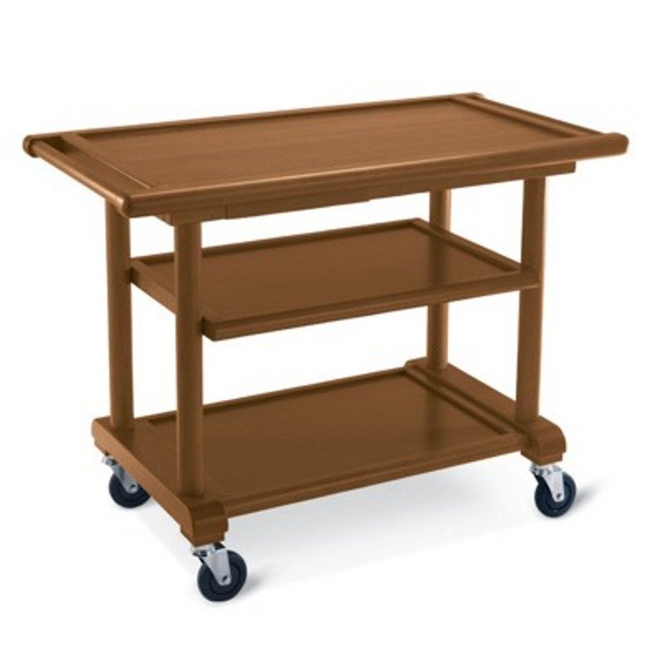 Carrello legno massello 3 piani cm.107x55 h.82