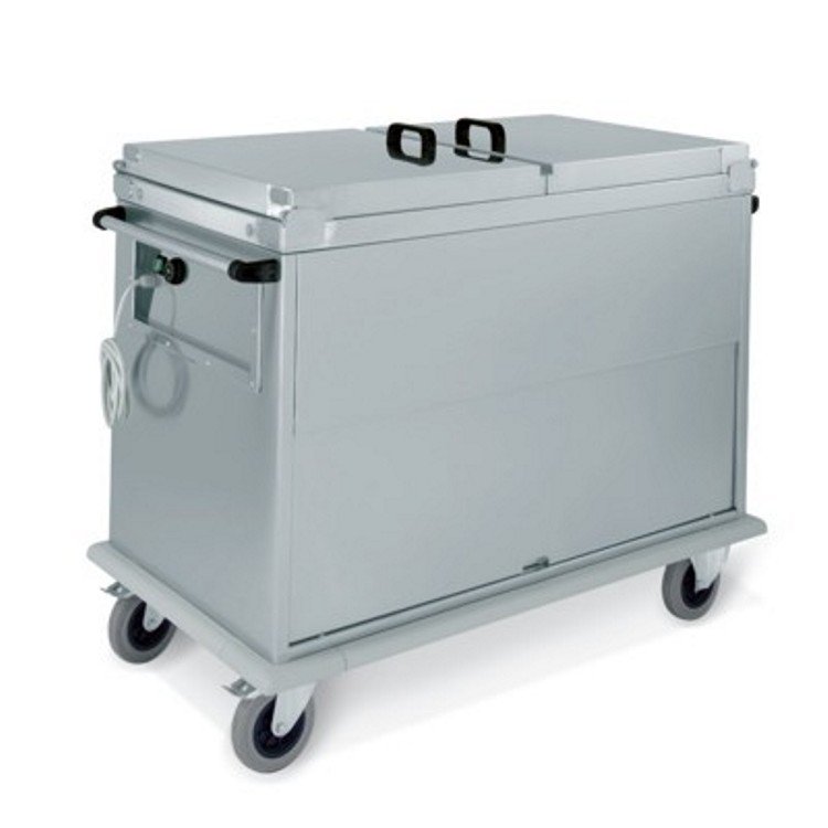 Carrello inox bagnomaria armadio chiuso 3 gn.1/1 600w