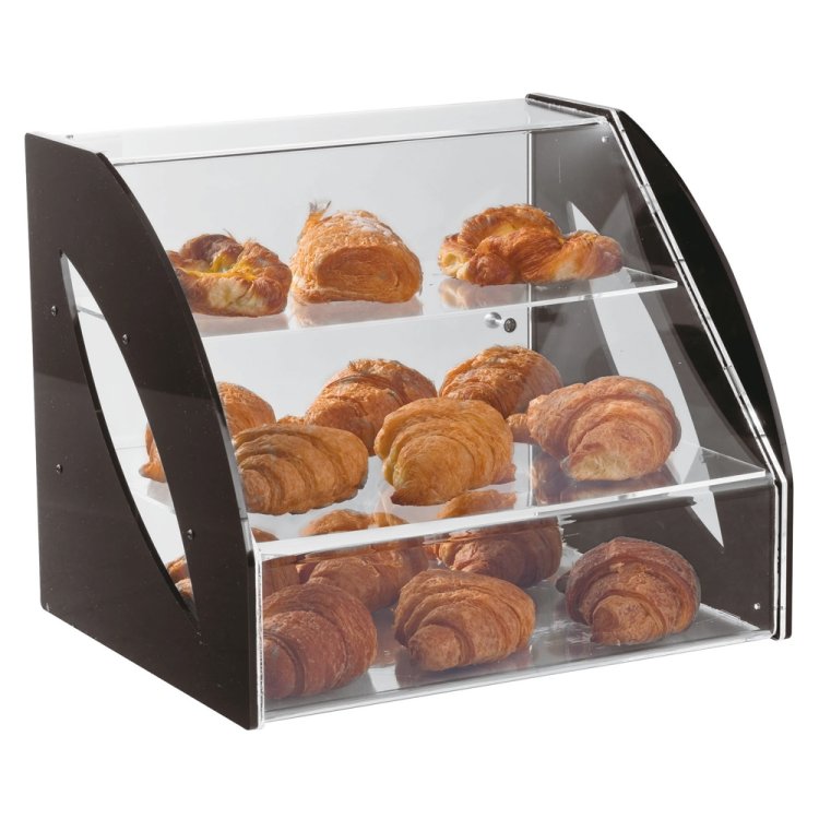 Vetrina pasticceria manhattan 2 ripiani