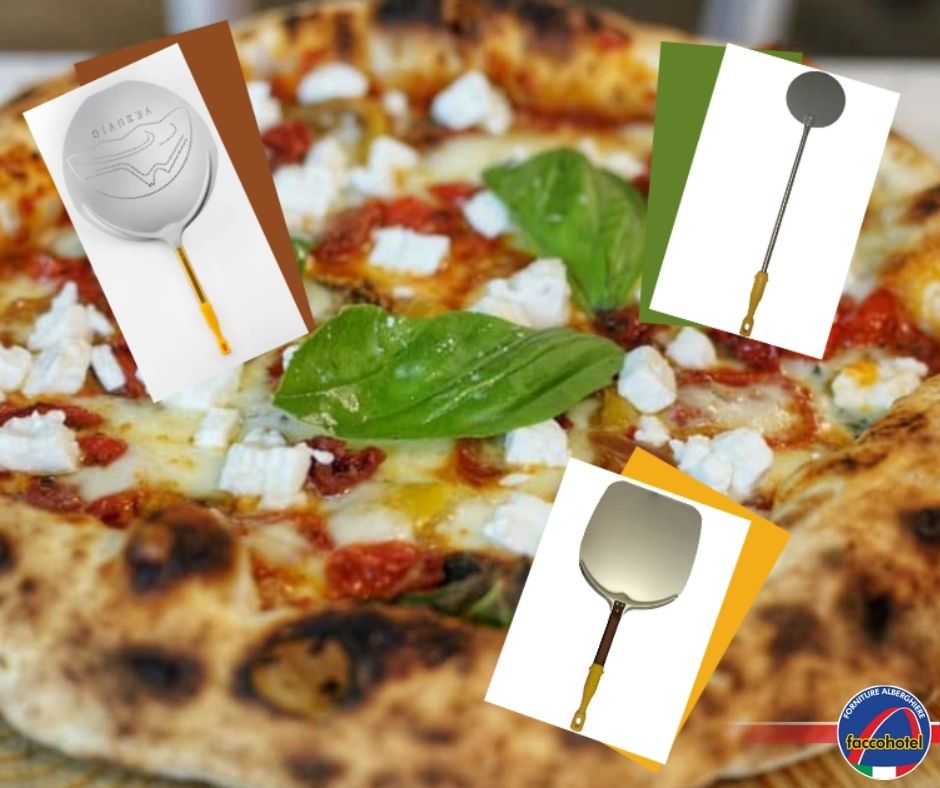 Pale per pizza con manico corto